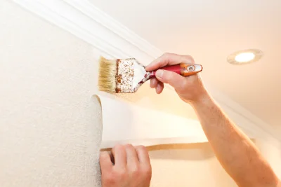 Pose de papier peint à Germ — revêtements muraux et toiles de verre